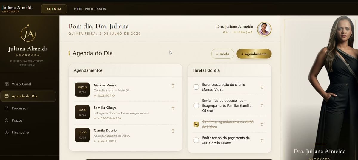 Agenda Virtual — vista 2